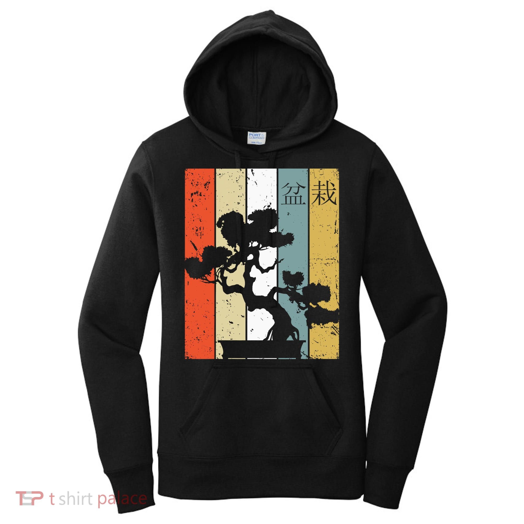 Bonsai Japanese Retro Bonsai Tree Women's Hoodie