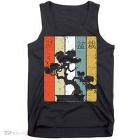 Bonsai Japanese Retro Bonsai Tree Tank Top thumb 0