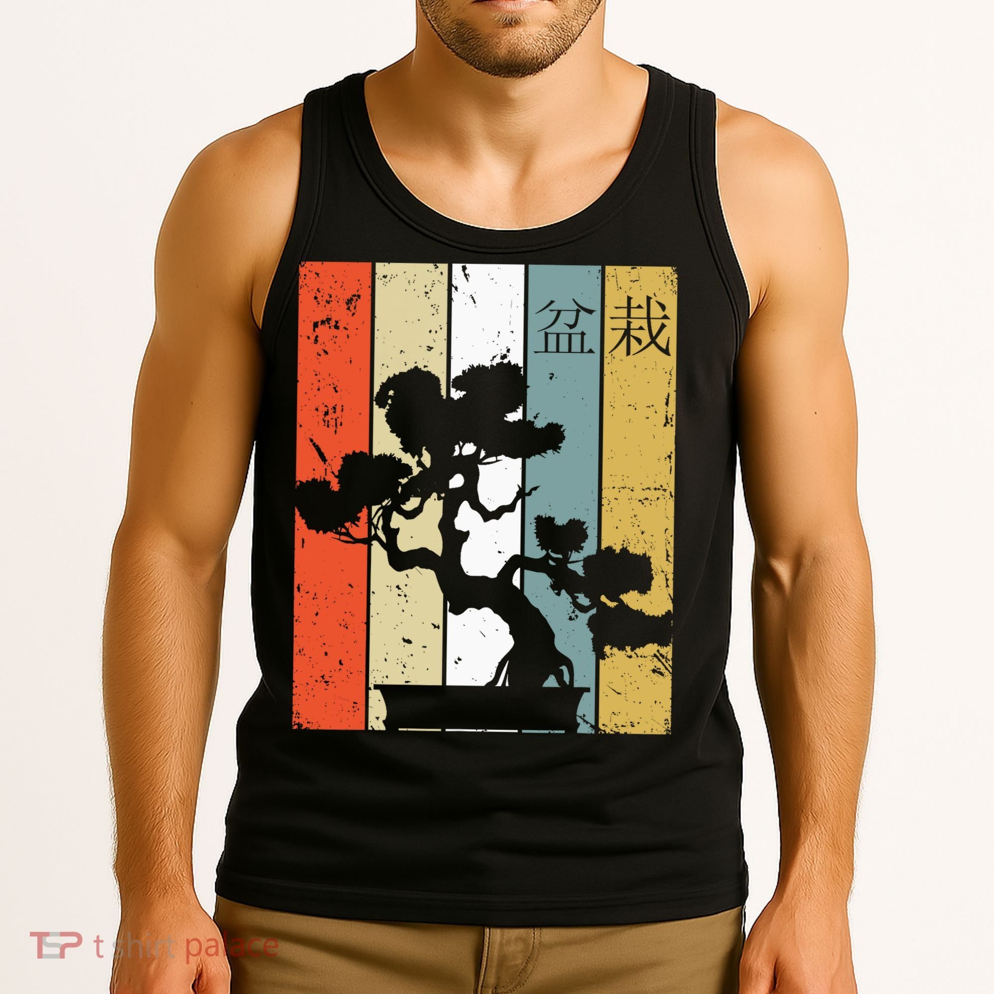 Bonsai Japanese Retro Bonsai Tree Tank Top