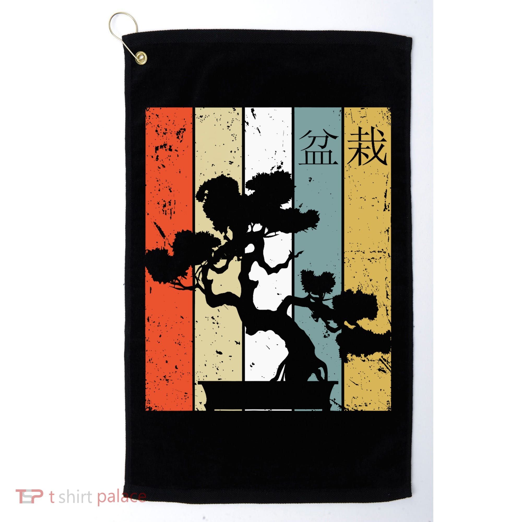 Bonsai Japanese Retro Bonsai Tree Golf Towel