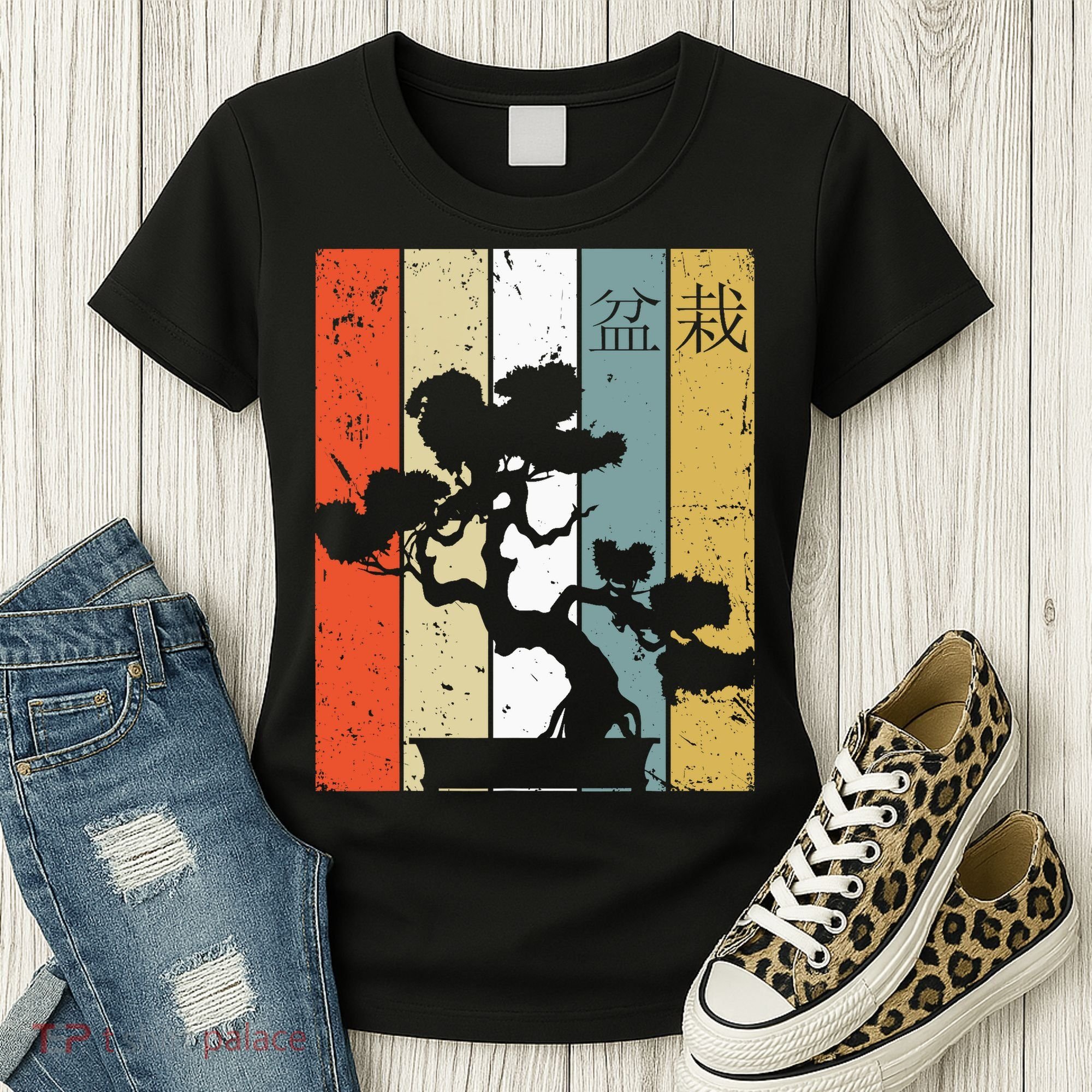 Bonsai Japanese Retro Bonsai Tree Women's T-Shirt