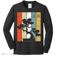 Bonsai Japanese Retro Bonsai Tree Kids Long Sleeve Shirt thumb 0