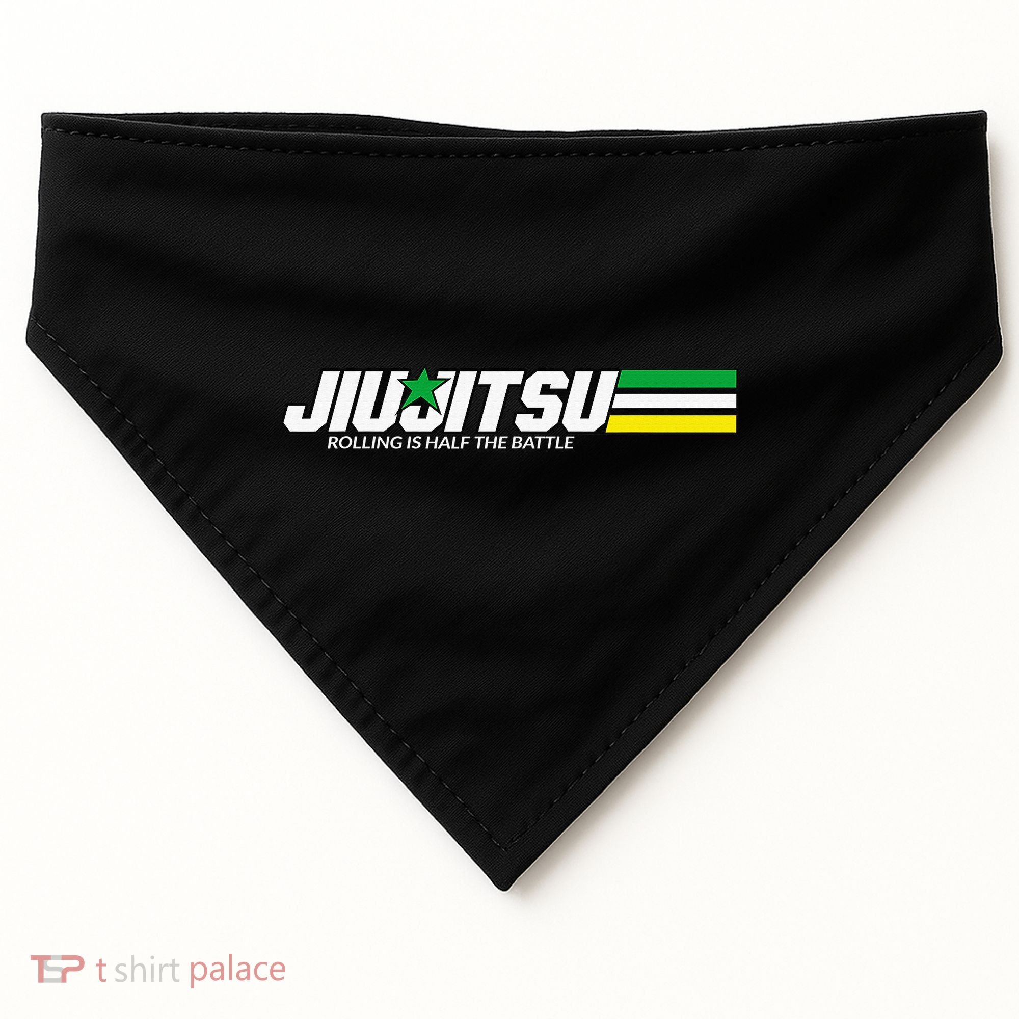 BJJ Jiu-Jitsu Rolling is Half the Battle funny Judo USA-Made Doggie Bandana