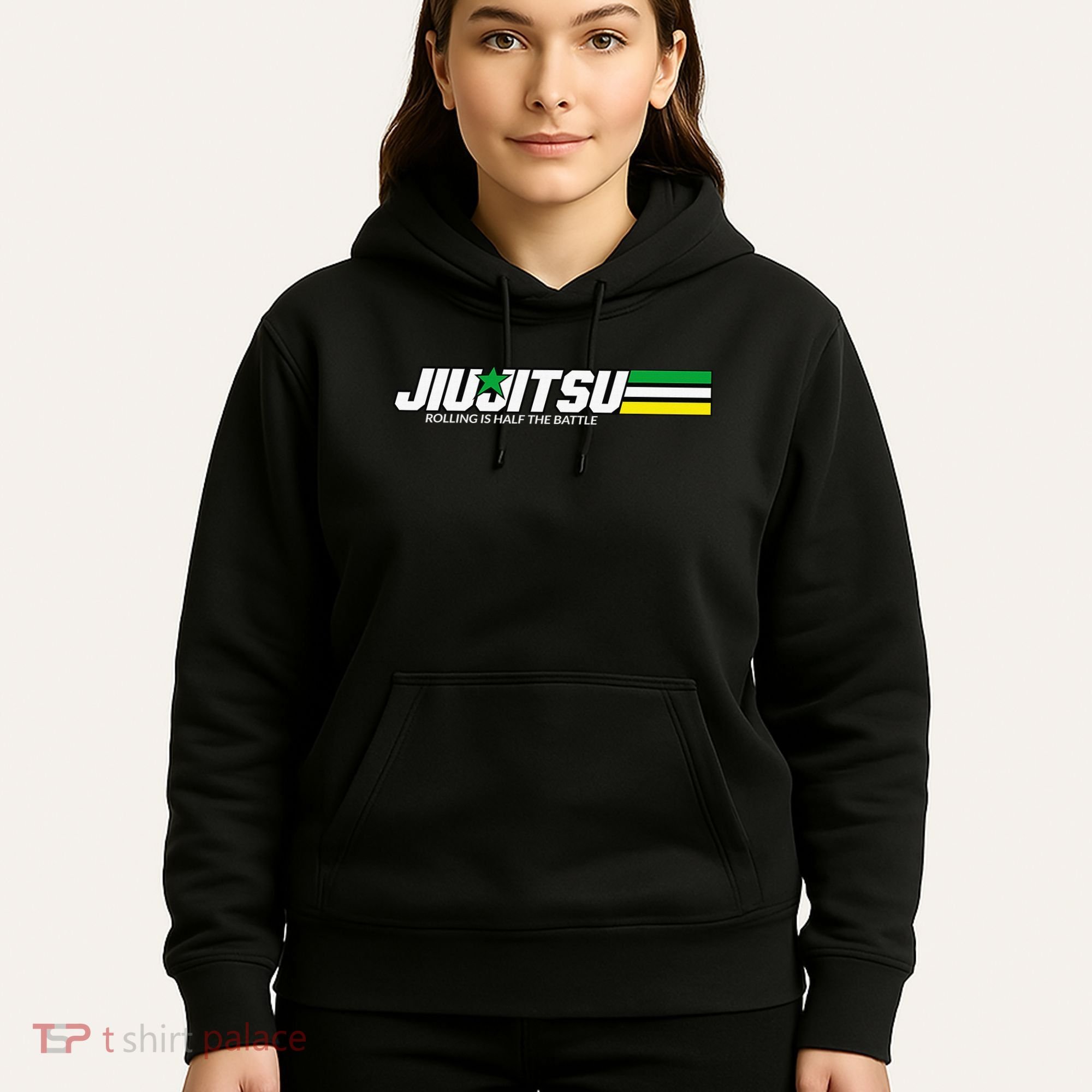 BJJ Jiu-Jitsu Rolling is Half the Battle funny Judo Hoodie