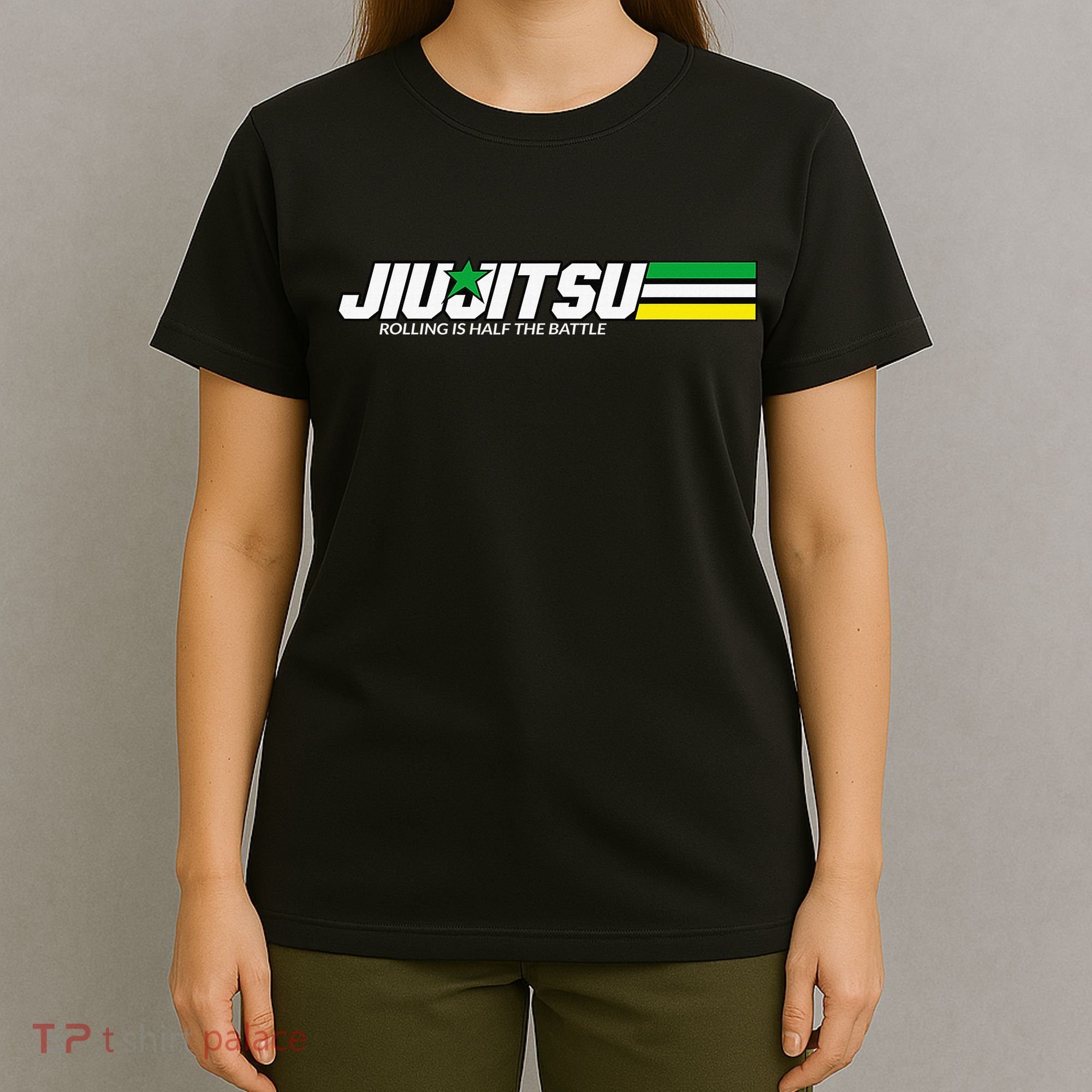 BJJ Jiu-Jitsu Rolling is Half the Battle funny Judo T-Shirt