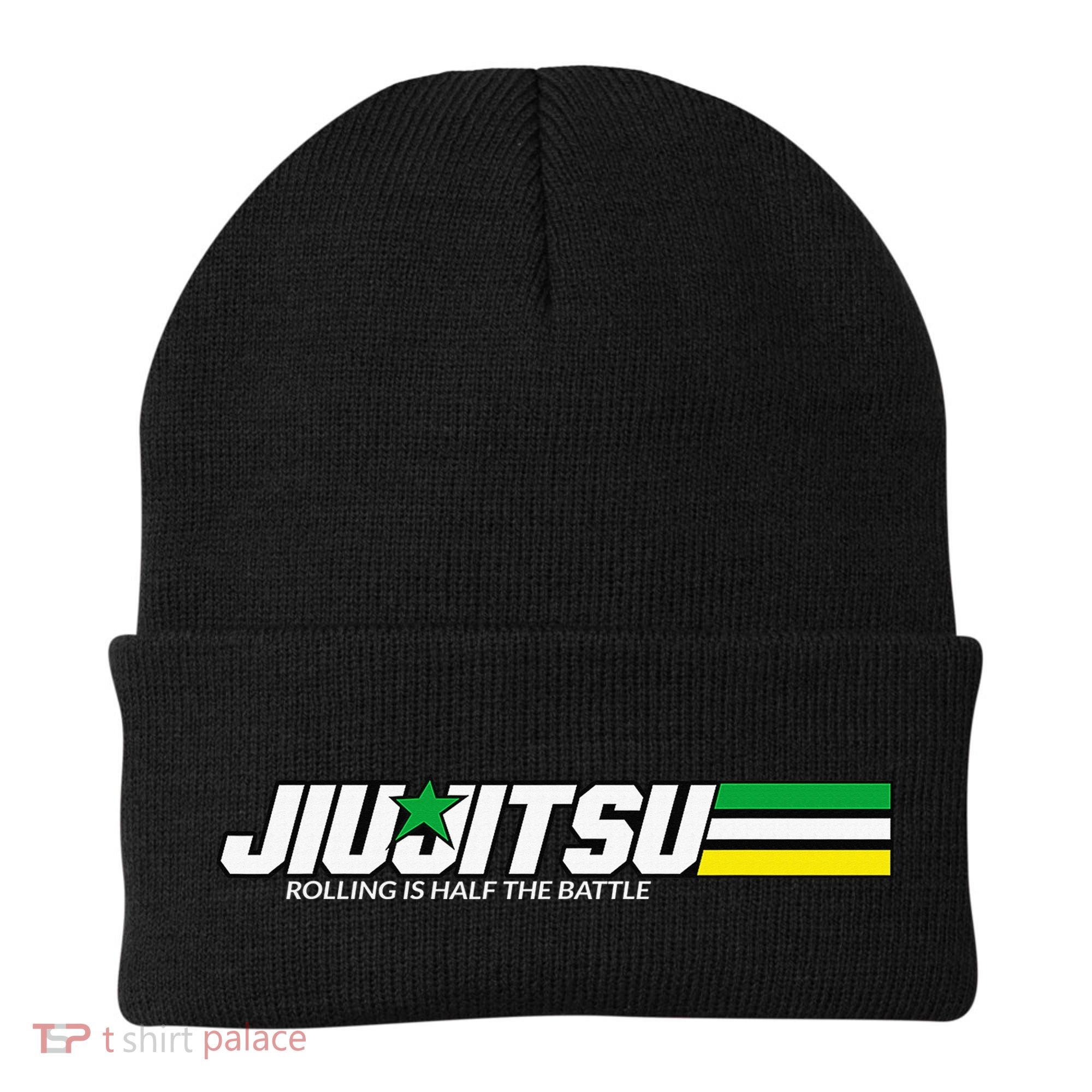 BJJ Jiu-Jitsu Rolling is Half the Battle funny Judo Beanie