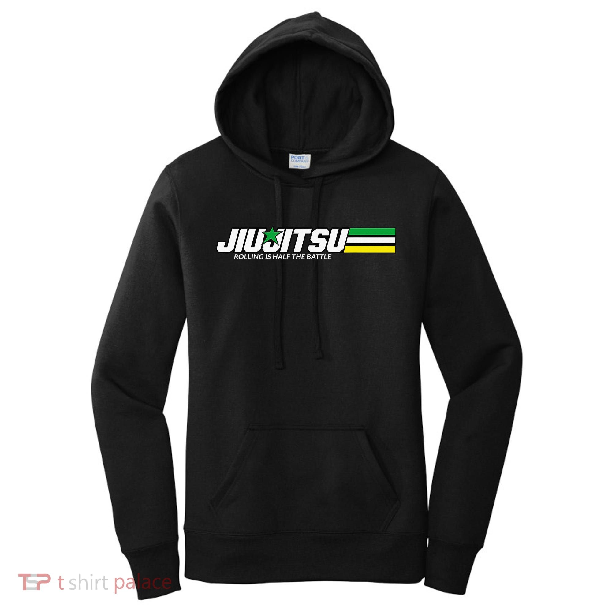 BJJ Jiu-Jitsu Rolling is Half the Battle funny Judo Women's Hoodie