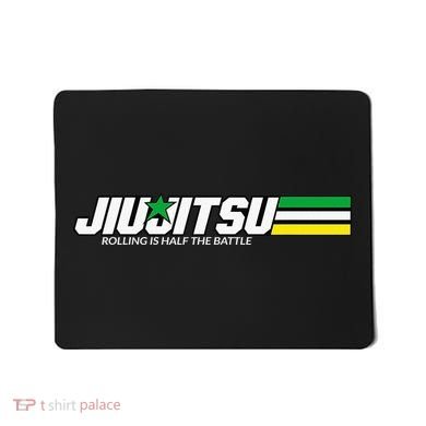 BJJ Jiu-Jitsu Rolling is Half the Battle funny Judo Mousepad
