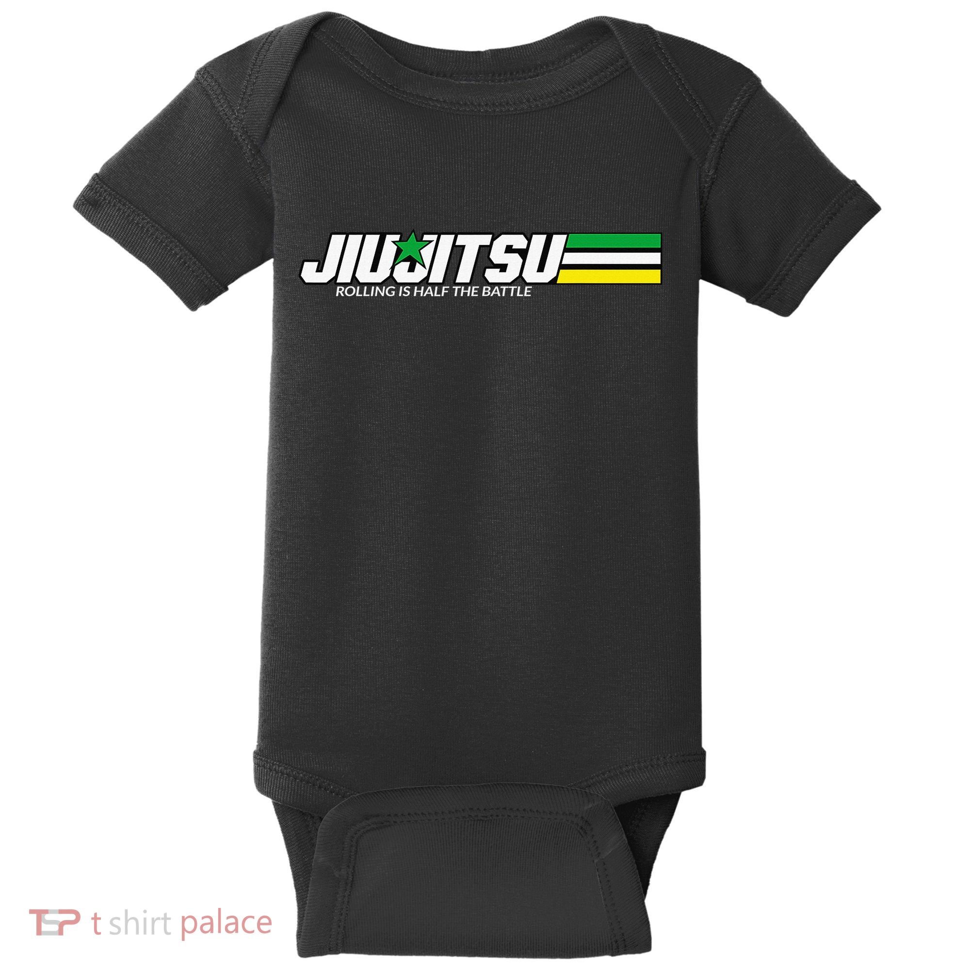 BJJ Jiu-Jitsu Rolling is Half the Battle funny Judo Baby Bodysuit