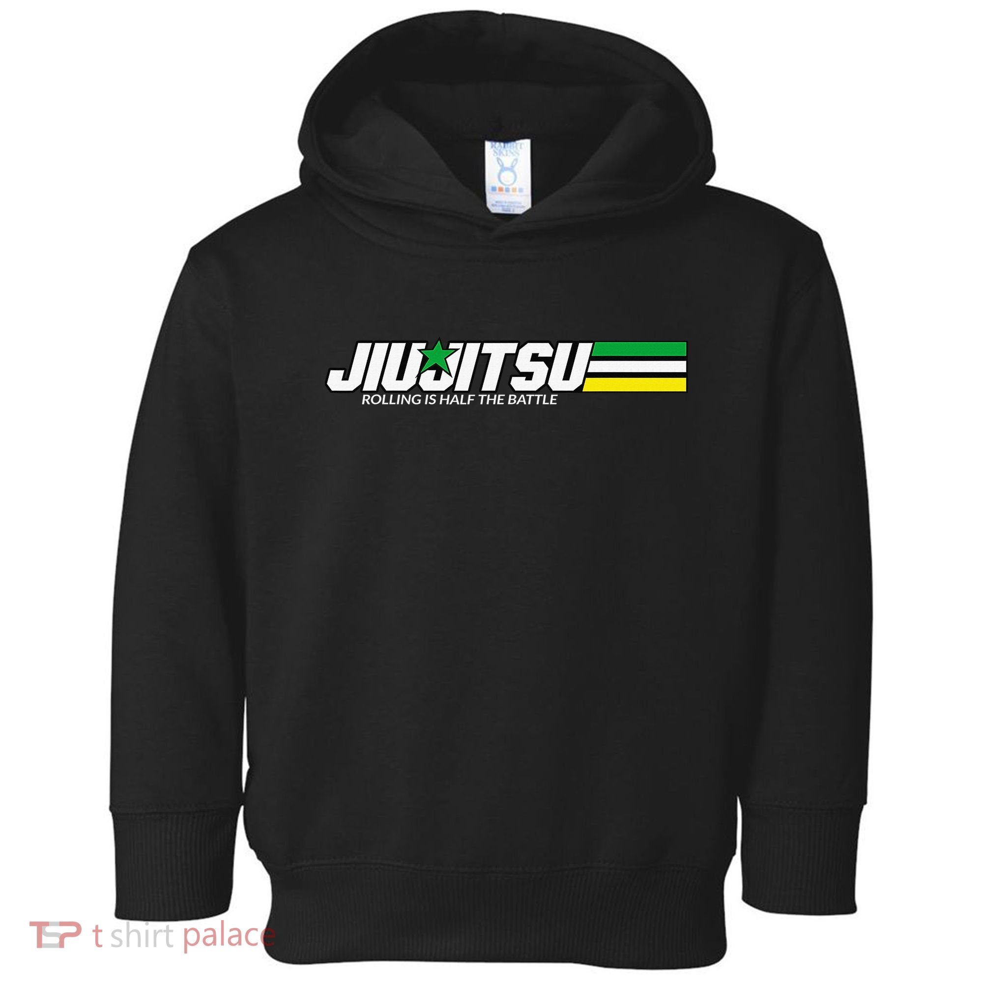 BJJ Jiu-Jitsu Rolling is Half the Battle funny Judo Toddler Hoodie