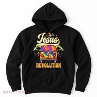 Boho Jesus Revolution Christian Faith Based Jesus Costume Hoodie thumb 0