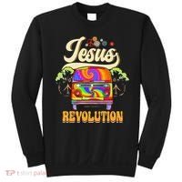Boho Jesus Revolution Christian Faith Based Jesus Costume Sweatshirt thumb 0