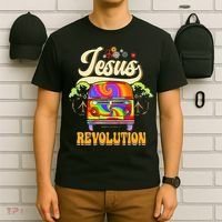 Boho Jesus Revolution Christian Faith Based Jesus Costume T-Shirt thumb 6