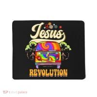 Boho Jesus Revolution Christian Faith Based Jesus Costume Mousepad thumb 0