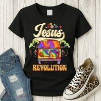 Boho Jesus Revolution Christian Faith Based Jesus Costume Women's T-Shirt thumb 3