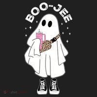 Boo Jee Spooky Season Cute Ghost Halloween Costume Boujee Women's Sweatshirt thumb 2