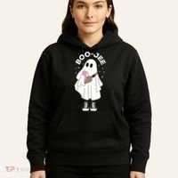 Boo Jee Spooky Season Cute Ghost Halloween Costume Boujee Hoodie thumb 5