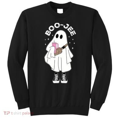 Boo Jee Spooky Season Cute Ghost Halloween Costume Boujee Sweatshirt