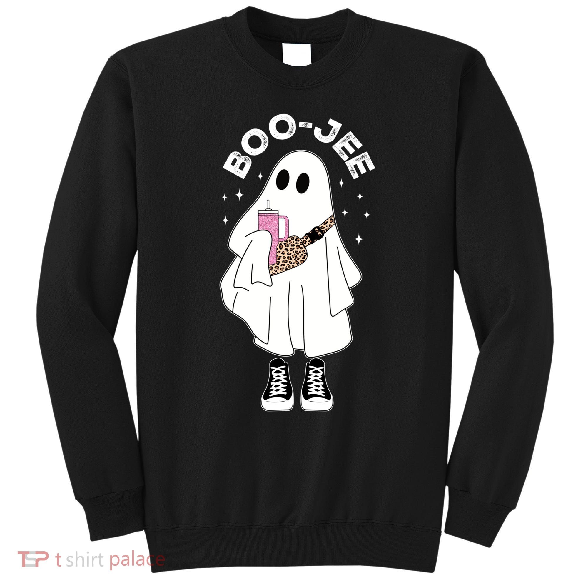 Boo Jee Spooky Season Cute Ghost Halloween Costume Boujee Sweatshirt