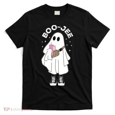 Boo Jee Spooky Season Cute Ghost Halloween Costume Boujee T-Shirt