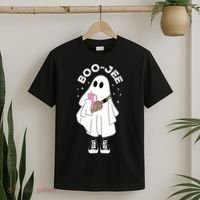 Boo Jee Spooky Season Cute Ghost Halloween Costume Boujee T-Shirt thumb 2