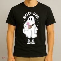 Boo Jee Spooky Season Cute Ghost Halloween Costume Boujee T-Shirt thumb 3