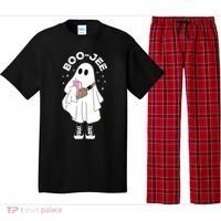 Boo Jee Spooky Season Cute Ghost Halloween Costume Boujee Pajama Set thumb 0