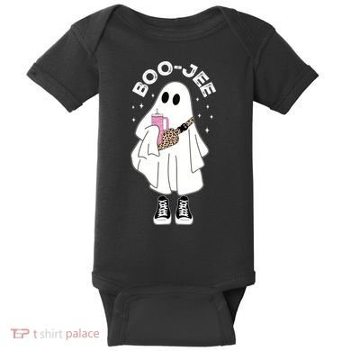 Boo Jee Spooky Season Cute Ghost Halloween Costume Boujee Baby Bodysuit