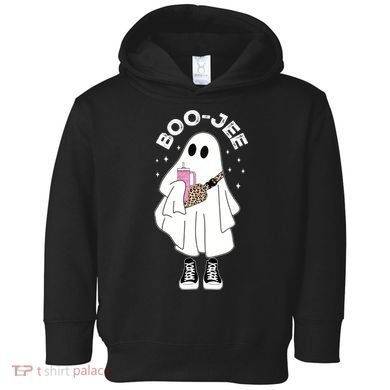 Boo Jee Spooky Season Cute Ghost Halloween Costume Boujee Toddler Hoodie