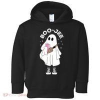 Boo Jee Spooky Season Cute Ghost Halloween Costume Boujee Toddler Hoodie thumb 0