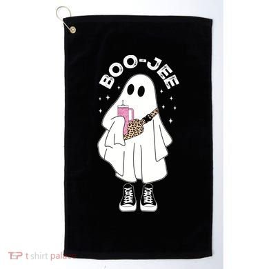 Boo Jee Spooky Season Cute Ghost Halloween Costume Boujee Golf Towel