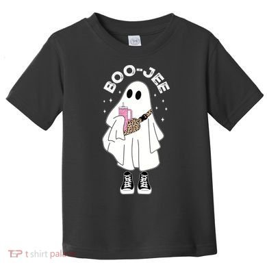 Boo Jee Spooky Season Cute Ghost Halloween Costume Boujee Toddler T-Shirt