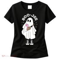 Boo Jee Spooky Season Cute Ghost Halloween Costume Boujee Women's T-Shirt thumb 0