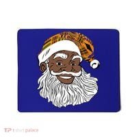 Black Jolly Santa African American Santa Kente Gift Mousepad thumb 0