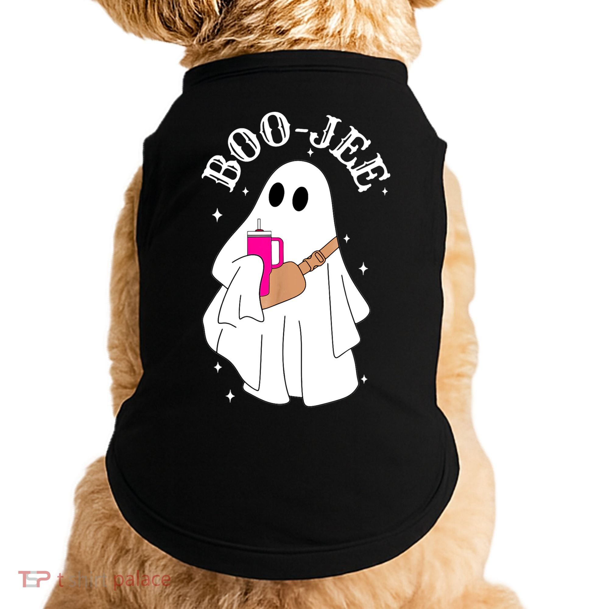 Boo Jee Spooky Season Cute Ghost Halloween Costume Boujee Doggie Tank