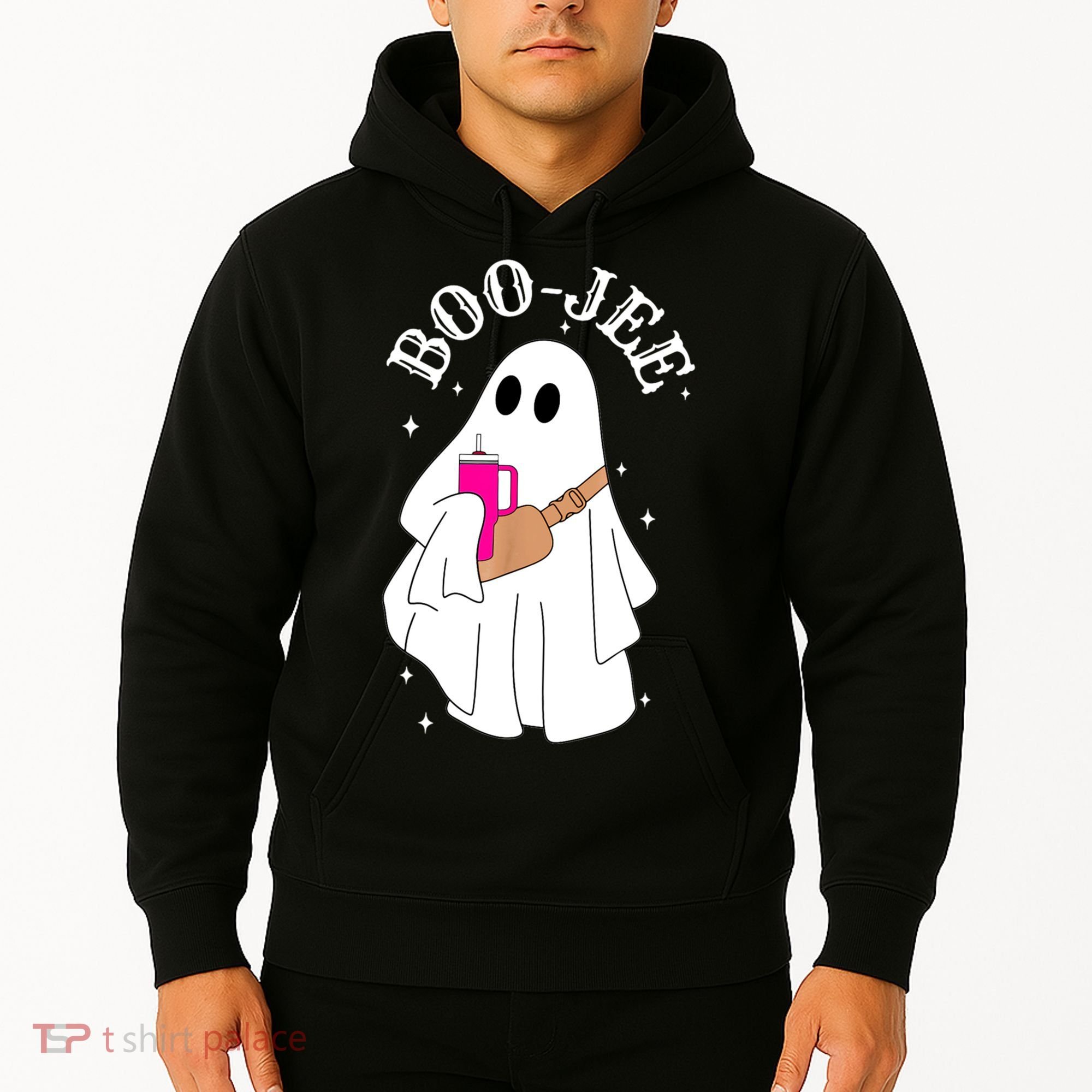Boo Jee Spooky Season Cute Ghost Halloween Costume Boujee Hoodie