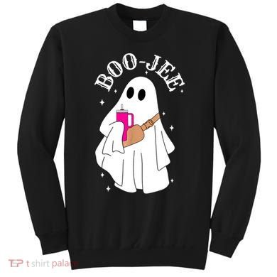 Boo Jee Spooky Season Cute Ghost Halloween Costume Boujee Sweatshirt