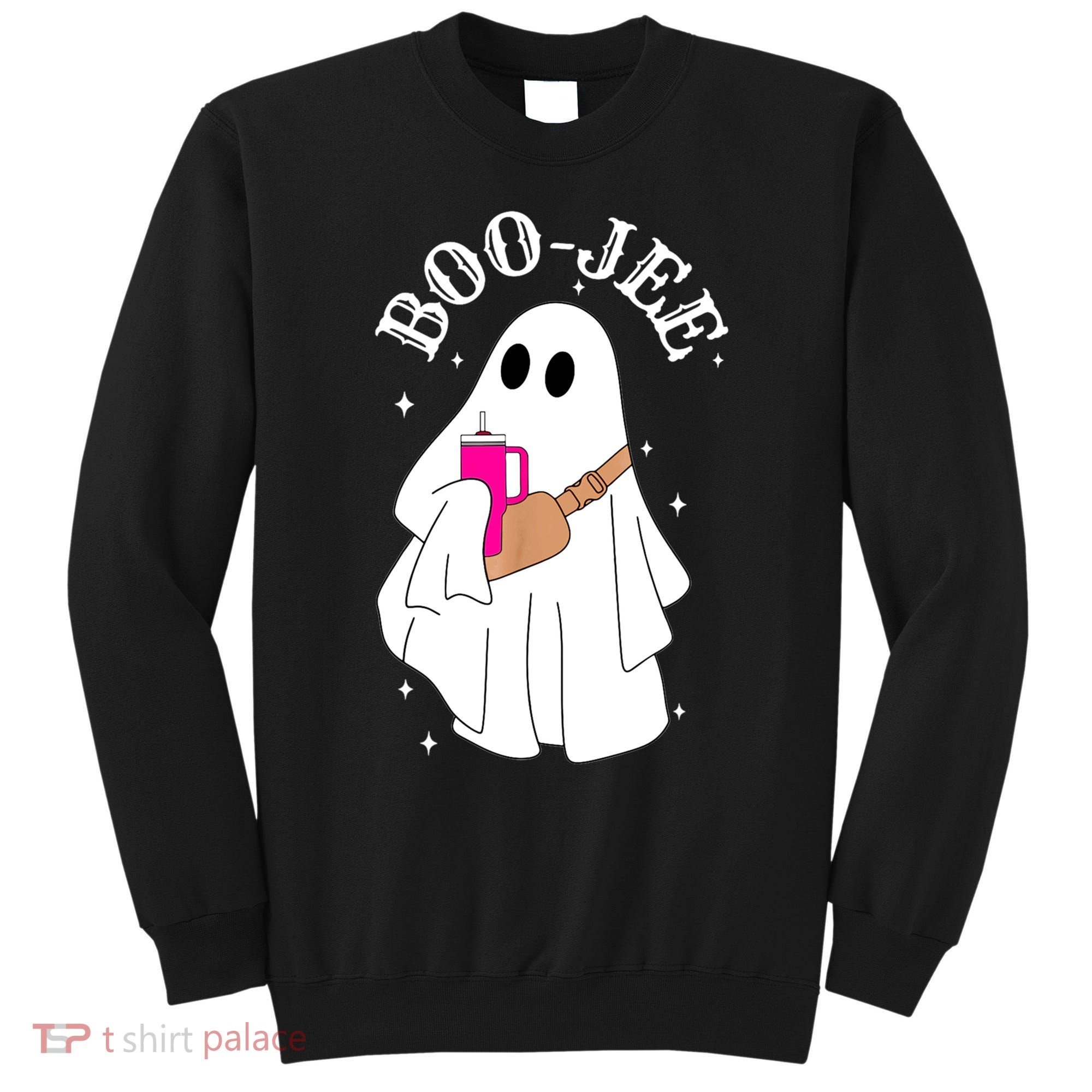 Boo Jee Spooky Season Cute Ghost Halloween Costume Boujee Sweatshirt
