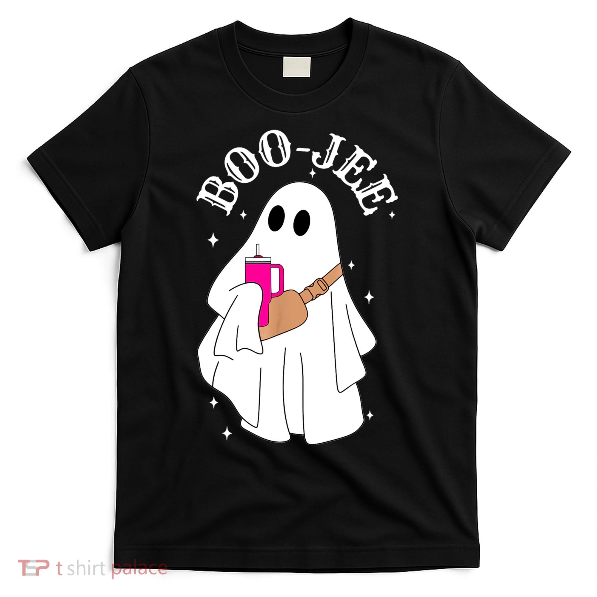 Boo Jee Spooky Season Cute Ghost Halloween Costume Boujee T-Shirt