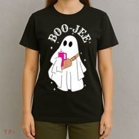 Boo Jee Spooky Season Cute Ghost Halloween Costume Boujee T-Shirt thumb 4