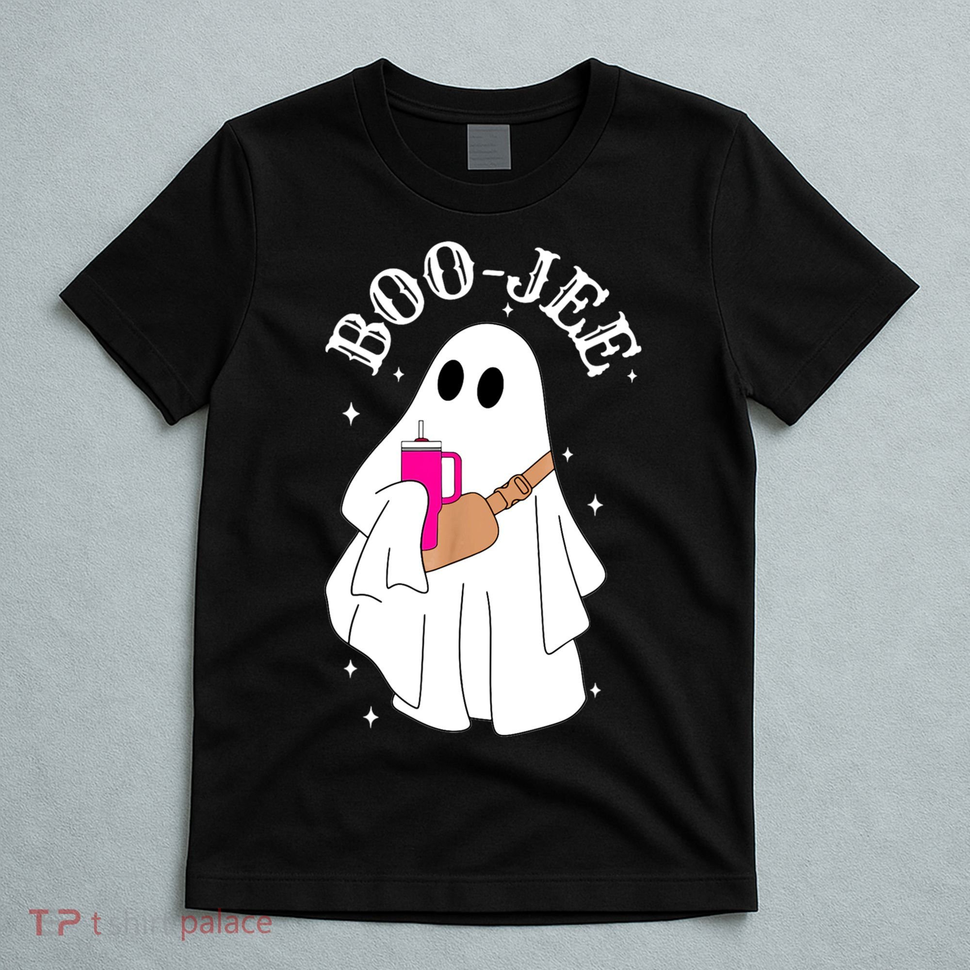Boo Jee Spooky Season Cute Ghost Halloween Costume Boujee T-Shirt