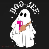 Boo Jee Spooky Season Cute Ghost Halloween Costume Boujee Polo thumb 3