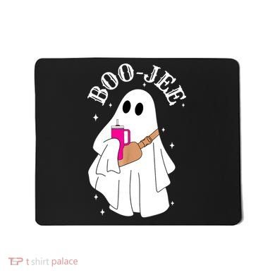Boo Jee Spooky Season Cute Ghost Halloween Costume Boujee Mousepad