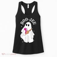 Boo Jee Spooky Season Cute Ghost Halloween Costume Boujee Women's Tank Top thumb 0