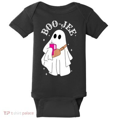 Boo Jee Spooky Season Cute Ghost Halloween Costume Boujee Baby Bodysuit