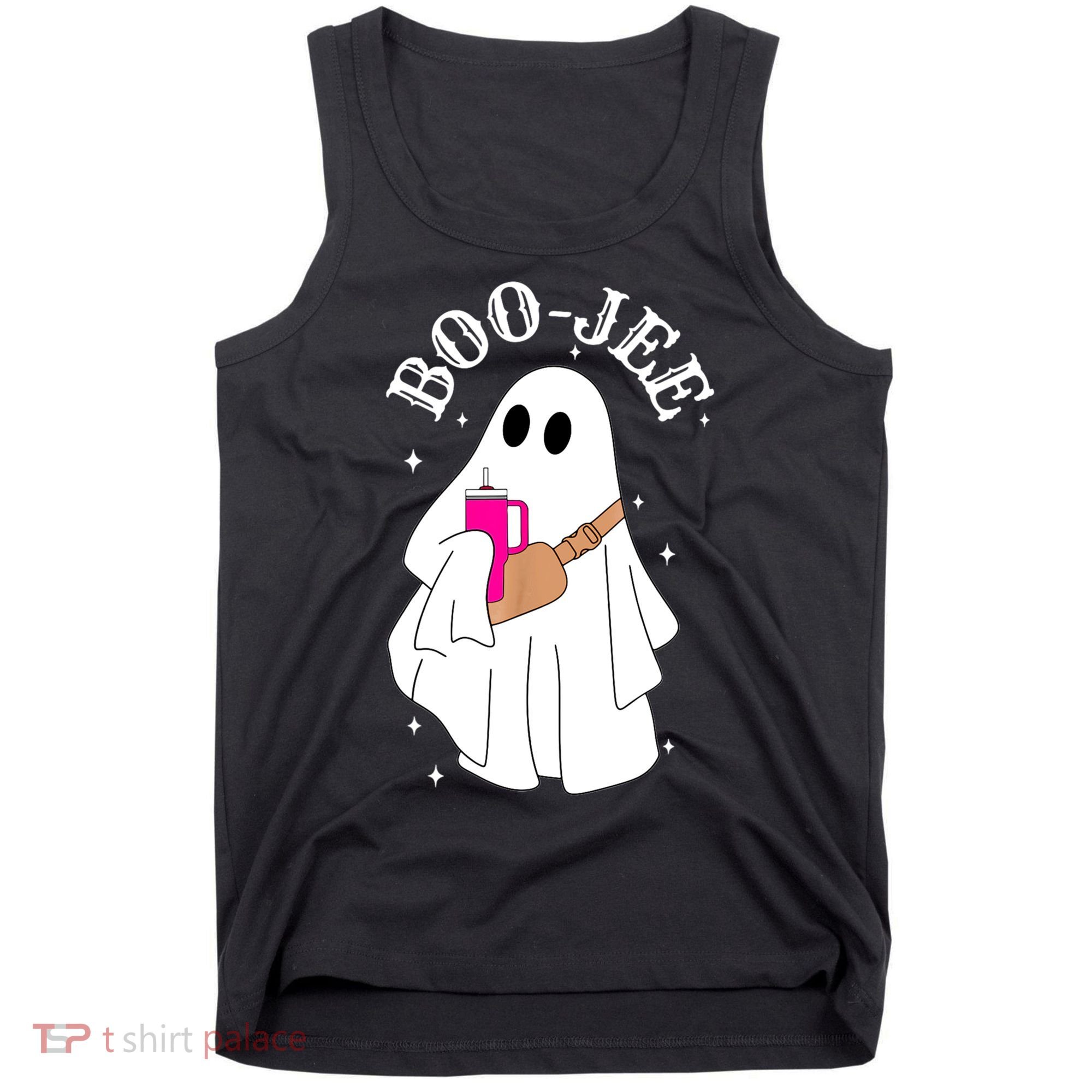 Boo Jee Spooky Season Cute Ghost Halloween Costume Boujee Tank Top