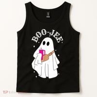 Boo Jee Spooky Season Cute Ghost Halloween Costume Boujee Tank Top thumb 2