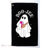 Boo Jee Spooky Season Cute Ghost Halloween Costume Boujee Golf Towel thumb 0
