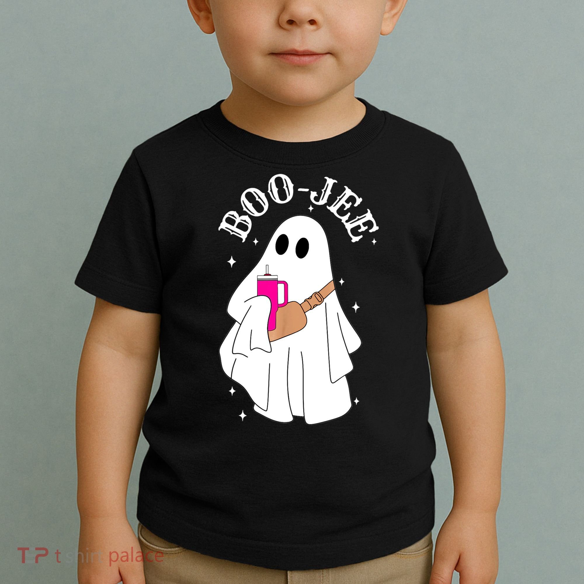 Boo Jee Spooky Season Cute Ghost Halloween Costume Boujee Toddler T-Shirt