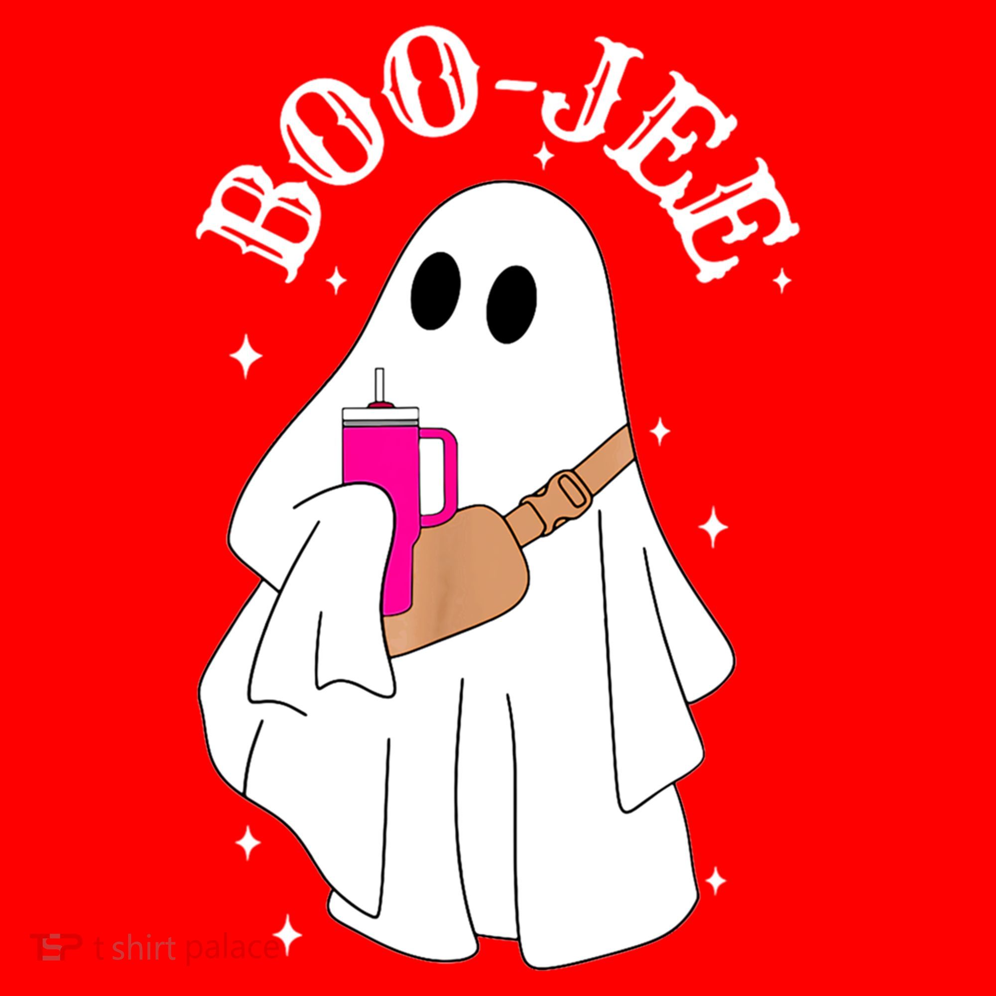 Boo Jee Spooky Season Cute Ghost Halloween Costume Boujee Santa Hat